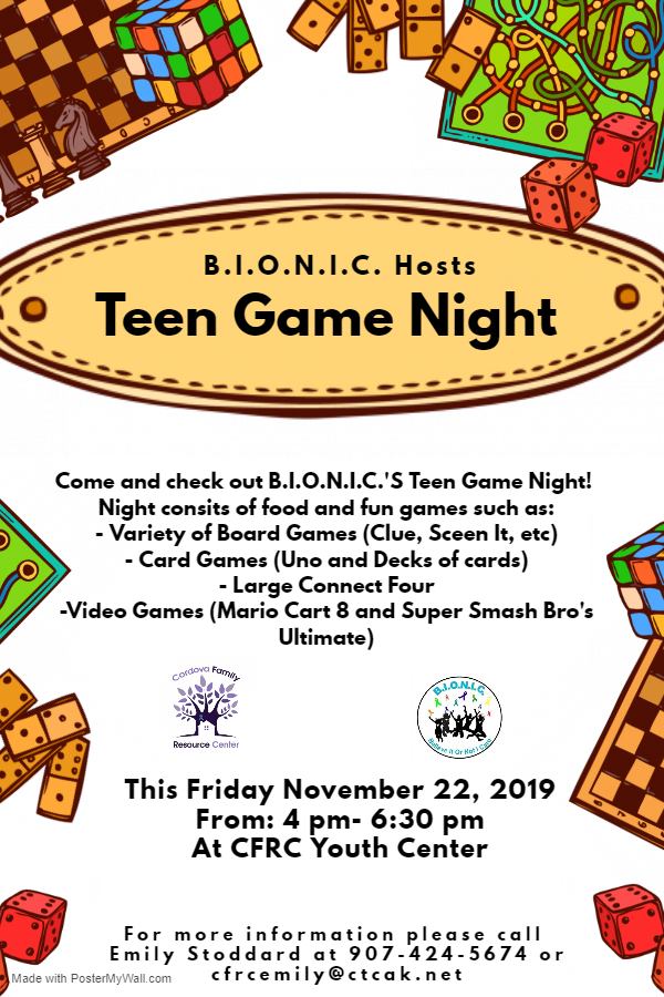 B.I.O.N.I.C. hosts Teen Game Night