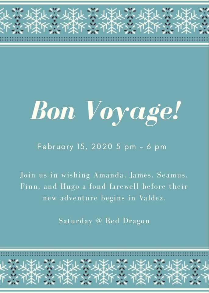 BON VOYAGE PARTY TO THE WEISE FAMILY