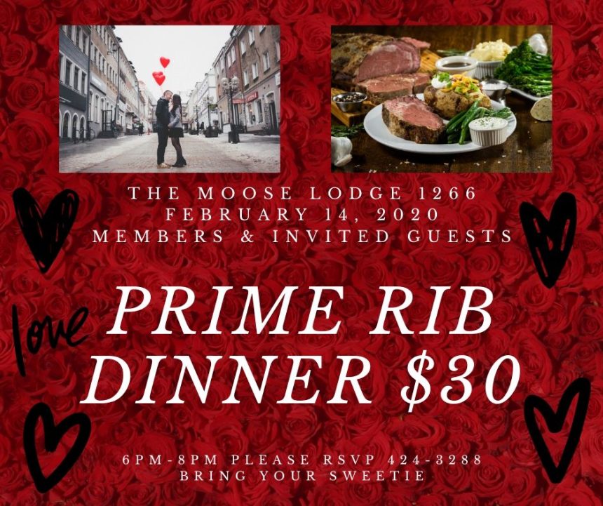 Prime Rib Dinner @ the Moose Lodge