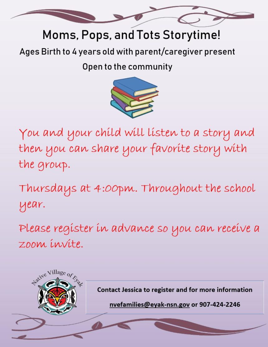 Moms, Pops, and Tots Storytime