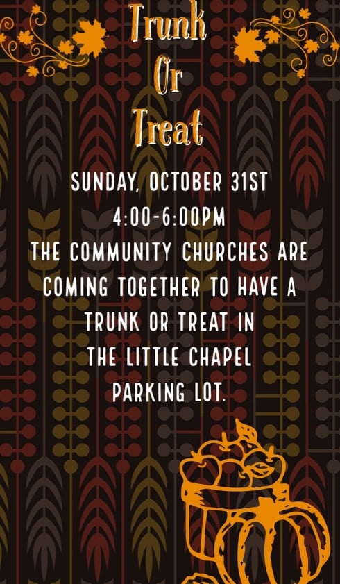 Trunk or Treat at The Little Chapel